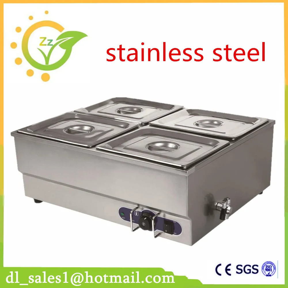 Brand New 220V Electric Stainless Steel Bain Marie With 4 pots for commercial kitchen Food Warmer