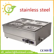 Brand New 220V Electric Stainless Steel Bain Marie With 4 pots for commercial kitchen Food Warmer