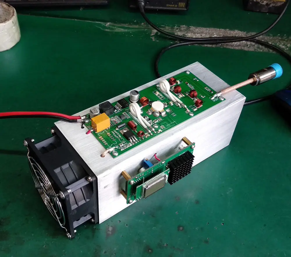 Digital LCD 50W FM Transmitter Radio Station PLL Stereo 87-108MHz Ham Amplifier