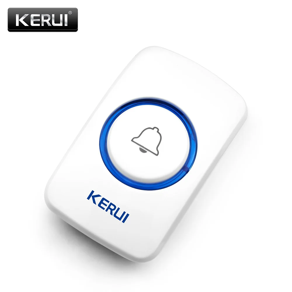 KERUI Беспроводной дверной звонок смарт-приемник Главная ворота безопасности дверной Звонок Аварийная кнопка для сигнализации дома Системы безопасности Системы 433 МГц