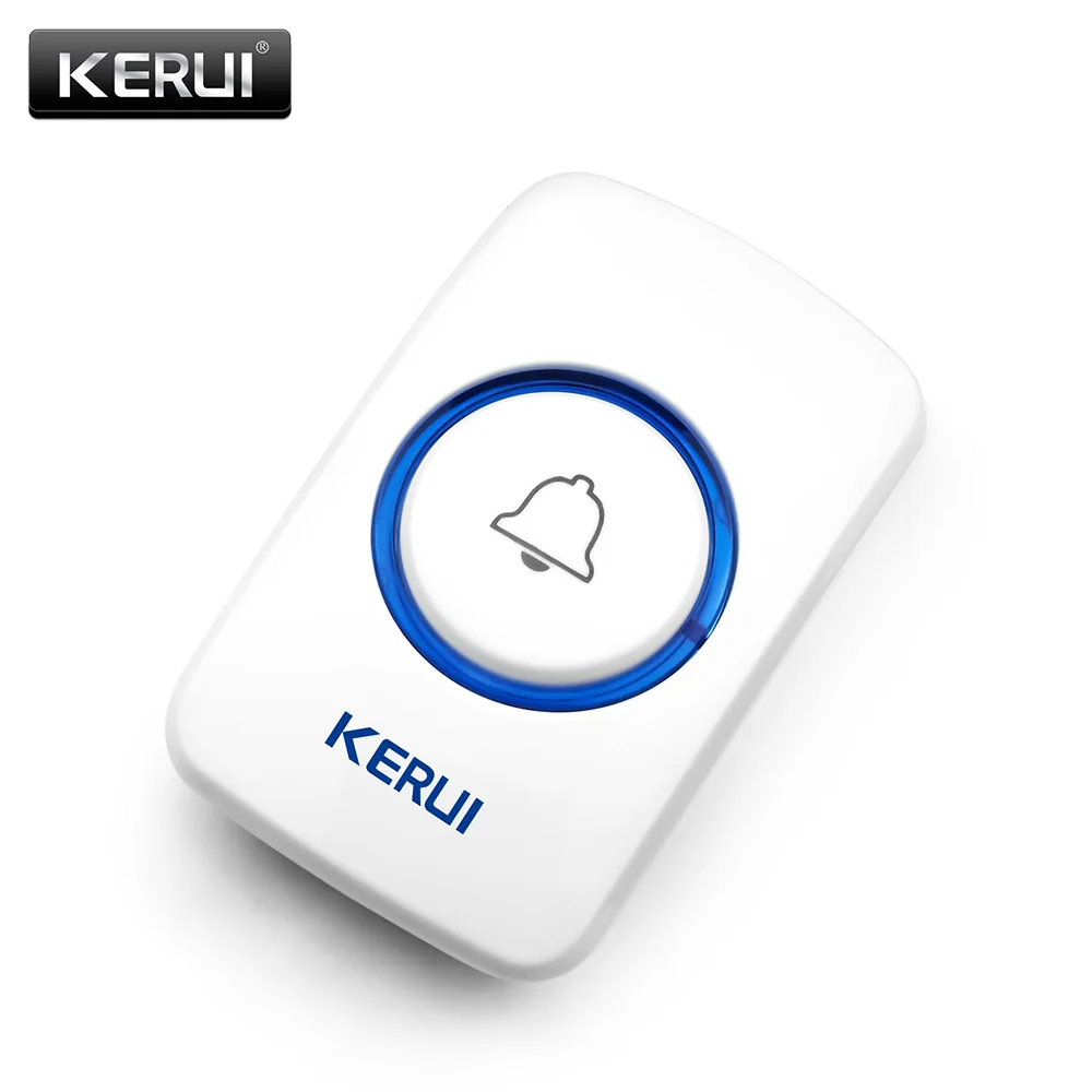 KERUI Wireless Doorbell Smart Receiver Home Gate Security Doorbell Emergency Button For Home Alarm System Security System 433MHz