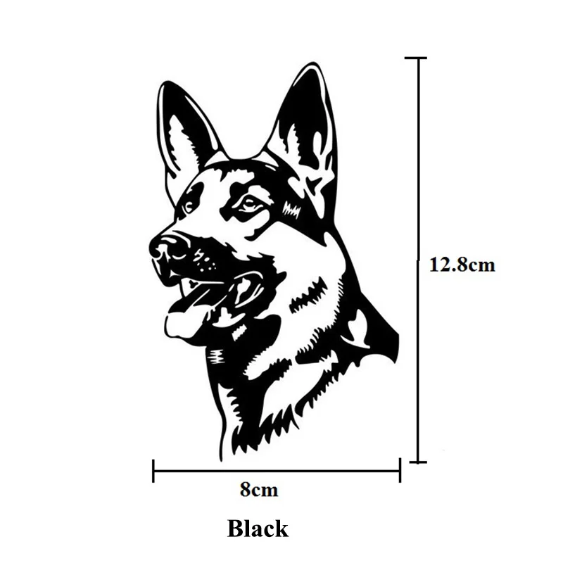 1pc SEEYULE Car Sticker GERMAN SHEPHERD DOG Alsatian Wolfhound Decorative Reflective Window Stickers Vinyl for VW Passat Golf