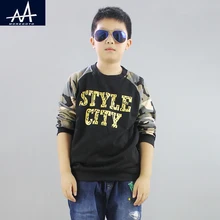Sweatshirt for Children Long Sleeves Camouflage Hoodies Sweatshirt Fat Boy Loose Sweater Tops Sweatshirt Hoodies Teen Boy 12Y