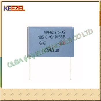

MKP62 Farah X2 Safety Capacitor 275VAC 105K 1UF250V AC Capacitor Pitch 27mm
