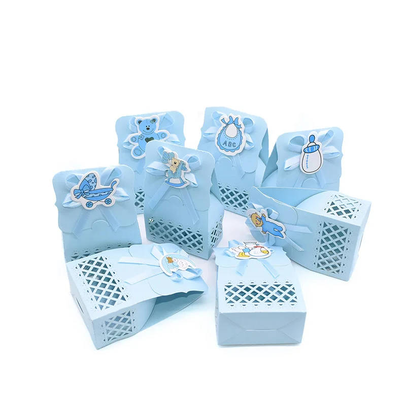 12 шт./компл. мальчик или девочка Подарочная коробка Baby Shower поставки DIY Baby Shower вечерние Подарочная конфетная упаковочная детские носки в подарочной упаковке Детские День рождения