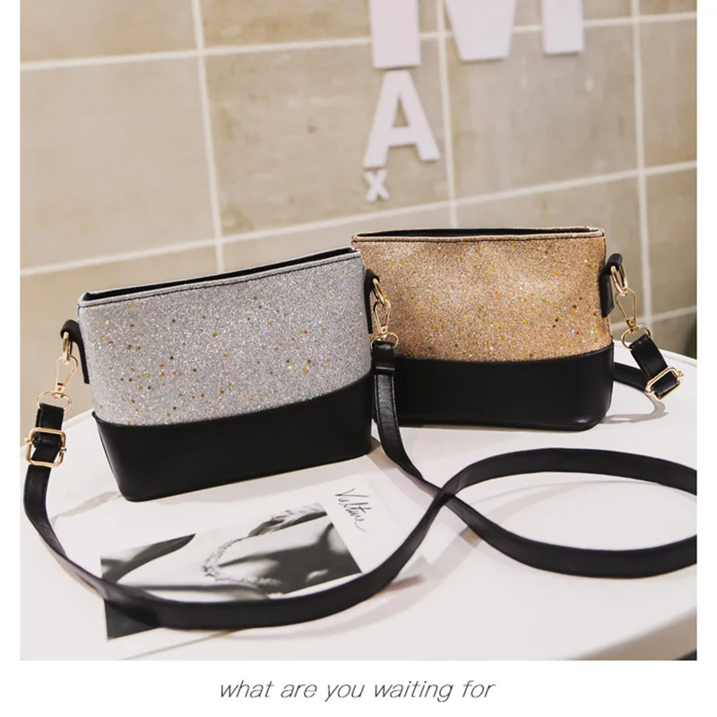 

Simple Fashion Sequins Shell Shape Messenger Crossbody Bag Handbag 2019 New Arrival Women Small Shoulder Bag Popular AB@W3
