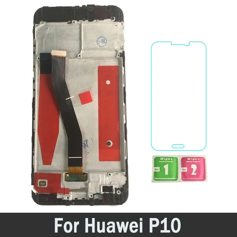 

New High Quality 100% Tested Working AMOLED LCDs For Huawei P10 With Frame LCD Screen Display Touch Digitizer Assembly