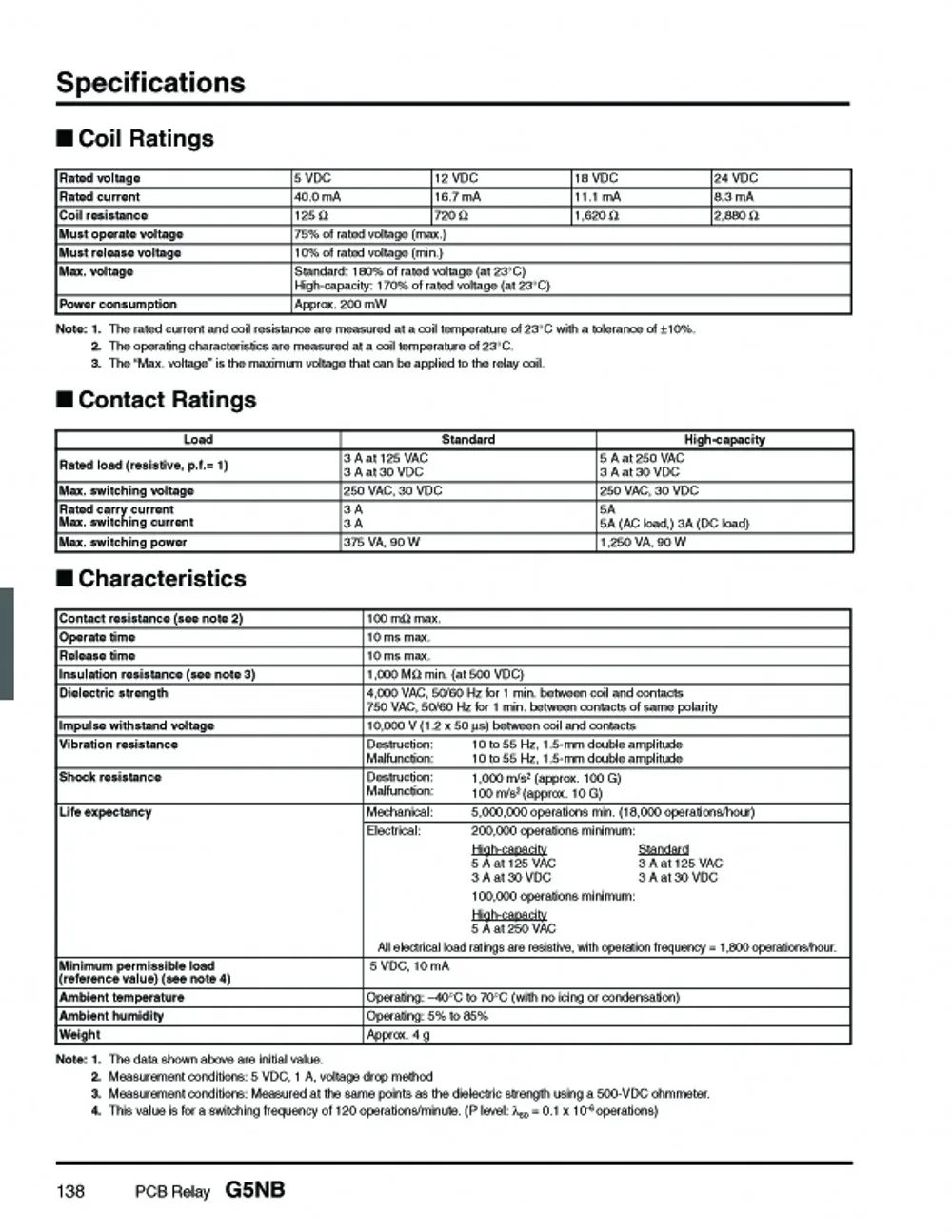 50 шт. OMRON Мощность реле G5NB-1A-E-5VDC G5NB-1A-E-12VDC G5NB-1A-E-24VDC G5NB-1A-E 5В/12В/24VDC 5A 4 Пина группа нормально разомкнутый