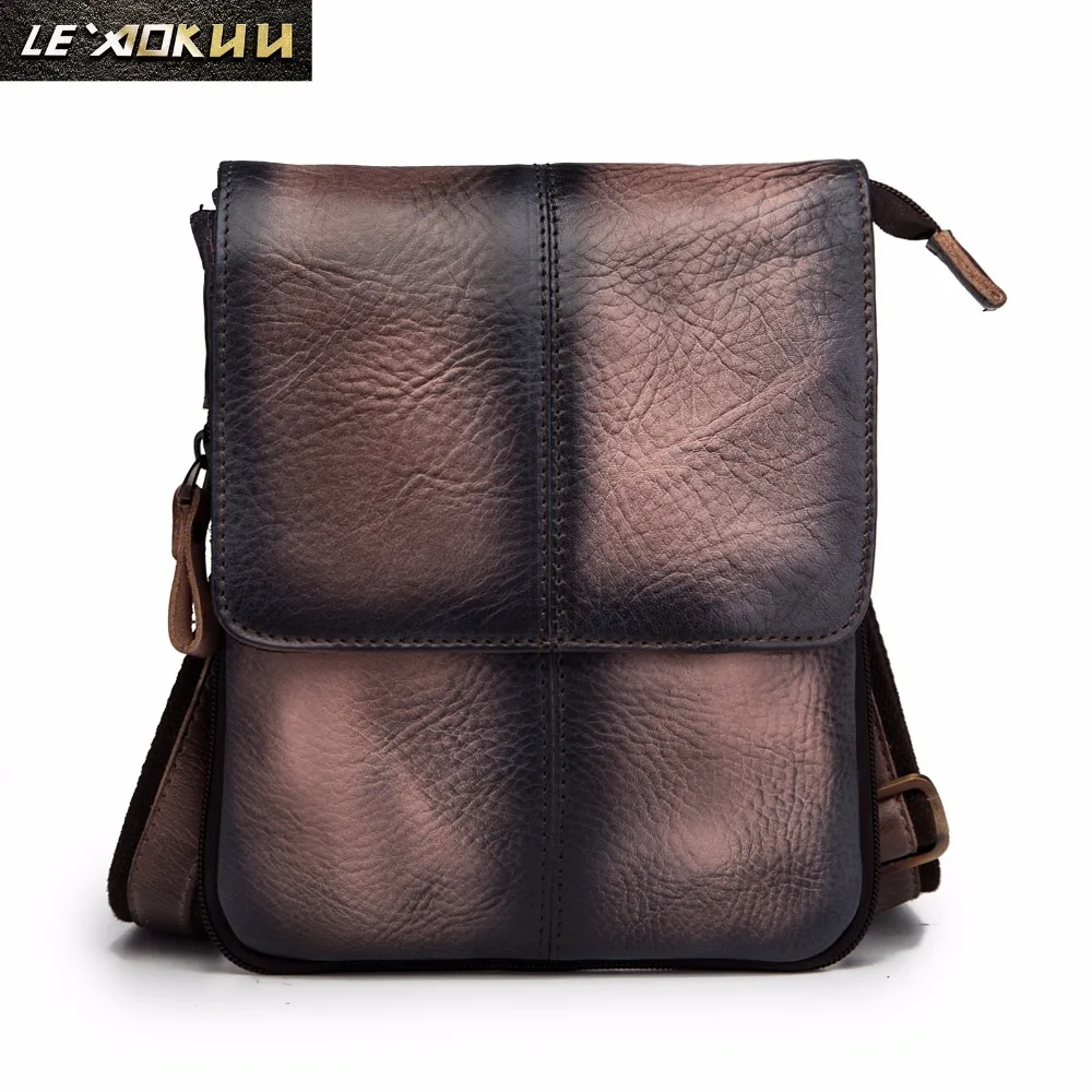 

Quality Leather Men Fashion Casual Small Messenger Shoulder Crossbody Bag Design Waist Belt Pack Phone Tablet Pouch 8713-db