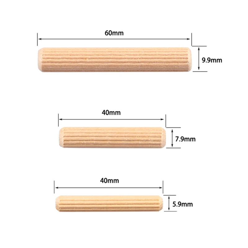 100 шт деревообрабатывающий дюбель набор джиг круглый рифленый деревянный штекер деревянный дюбель шпильки стержень сверлильный направляющий инструмент локатор