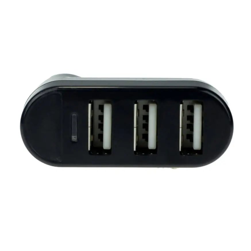 Фабричная цена 3 портовый КОНЦЕНТРАТОР USB 2 0 Мини Поворотный сплиттер адаптер для