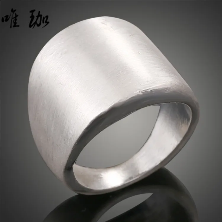 Ultra light ring electroplating thick silver wire drawing effect A153 new factory direct wholesale jewelry alloy | Украшения и