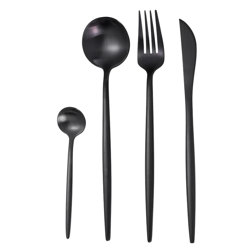 

Rose Gold Tableware Set Stainless Steel Cutlery Set Western Food Tableware Luxury Fork Teaspoon Knife Cutlery Set Drop shipping