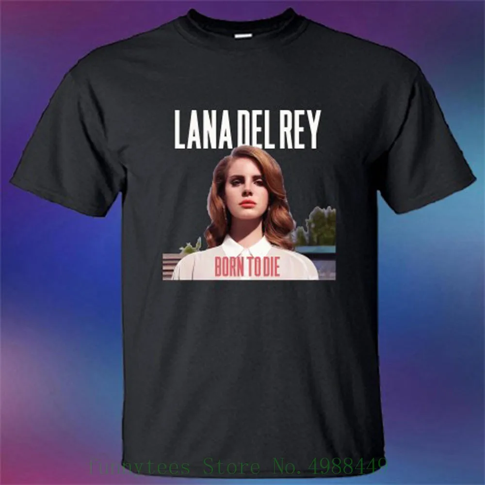 

New Lana Del Rey Born To Die Album Cover Logo Men's Black T Shirt Size S - 3xl Cheap Sale 100 % Cotton