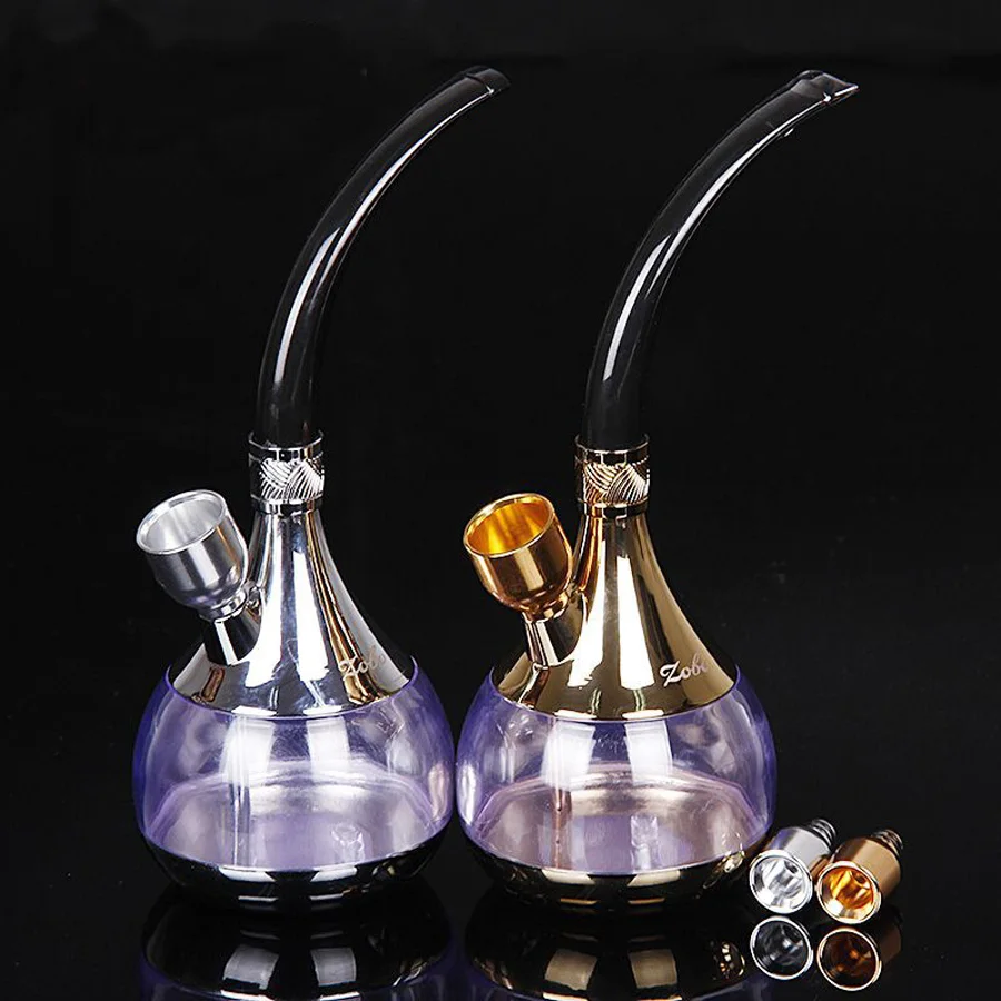 Acrylic Smoking Water Tube Pipe Shisha Hookah Bicirculation Filter