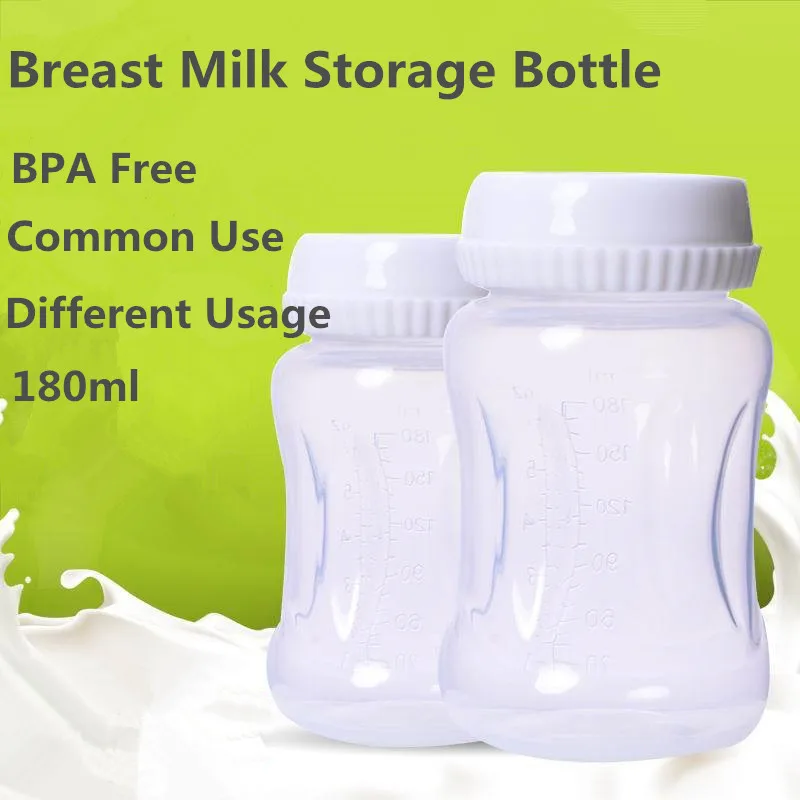 

1pcs Baby Breast Milk Storage Bottle 180ml Portable Food Container Infant Feeding Storage Infant Newborn Milk Bottle Baby Care