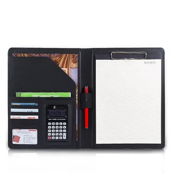 

335*240mm A4 Multi-function Business Office Dedicated Folder Sales Manager Leather Clip/signing Contract Carpetas Pasta Escolar
