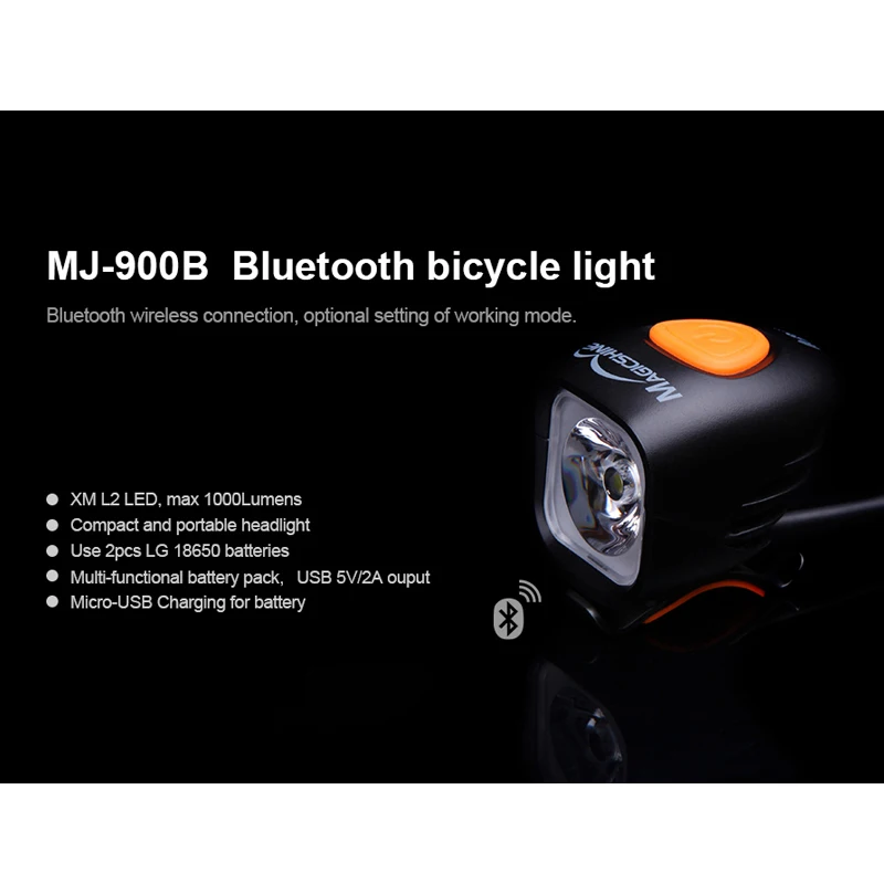 Magicshine велосипедный светильник, передний, Bluetooth, вспышка, светильник s, велосипедный фонарь, светодиодный, зарядка через usb, 18650 аккумулятор, Аксессуары для велосипеда