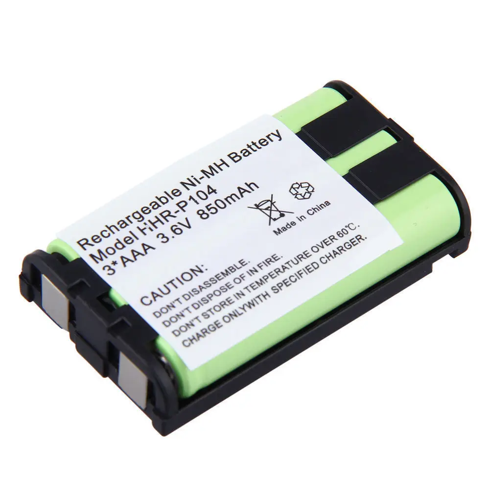 1 х 3 6 В Аккумулятор для домашнего телефона Panasonic HHR-P104 HHR-P104A/1B HHRP104 Тип 29 |