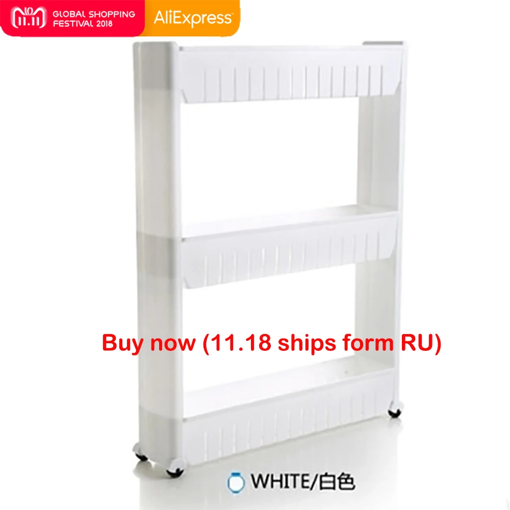 Multipurpose Shelf with Removable Wheels Crack Rack Bathroom Storage Storage Rack Shelf Multi-layer Refrigerator Side Shelf цена Multipurpose Shelf with Removable Wheels Crack Rack Bathroom Storage Storage Rack Shelf Multi-layer Refrigerator Side Shelf цены онлайн