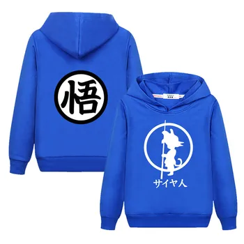 Lolocee kids Goku cartoon hoodie Boy girl anime funny sweatshirt New autumn tops hoodies child Dragon Ball casual clothes coats 4