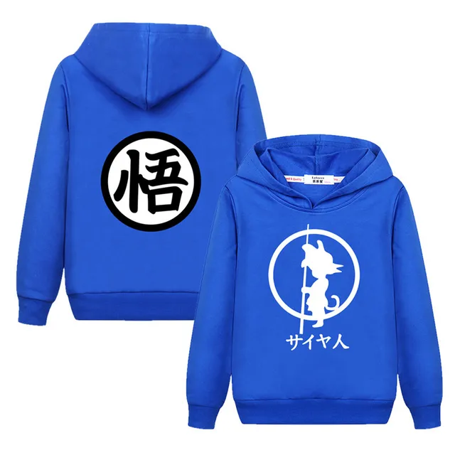 Lolocee kids Goku cartoon hoodie Boy girl anime funny sweatshirt New autumn tops hoodies child Dragon Ball casual clothes coats 4