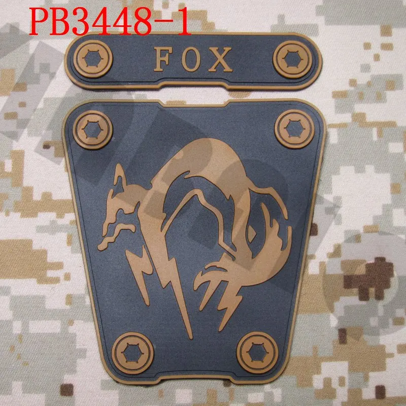 3D ПВХ патч MGS Ghost FOX Morale тактика Резиновый патч