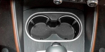 

1 Piece Stainless Steel Interior Car Kit Water Cup Holder Decoration Cover Trim For Audi A3 8V 2012 2013 2014 2015