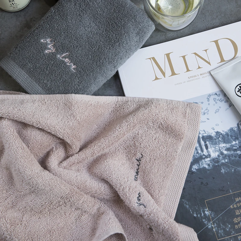 Letter-Pattern-100%-Cotton-Beach-Towel-Super-Absorbent-Thick-Face-Towel-Quick-drying-Bath-Towel-for-Wedding-Anniversary-Gifts-4