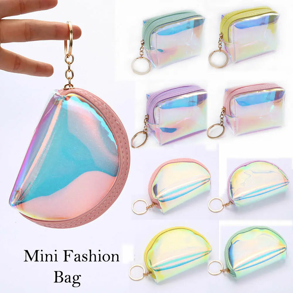 

2019 Transparent Coin Purses Women Wallets Small Cute Card Holder Key Money Mini Bag For Girls Ladies Purse Fashion Change Pouch