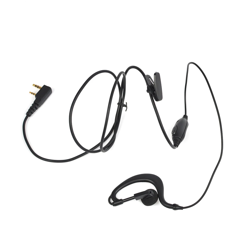 HYS Baofeng аксессуары 2 Pin Динамик PTT гарнитуры для UV5R UV5RA UV5RB UV5RC UV5RE + радиолюбителей