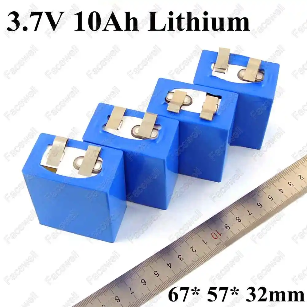 7pcs Lithium 3 7v Battery 10ah 3 7v Li Polymer Battery High Drain 30A 