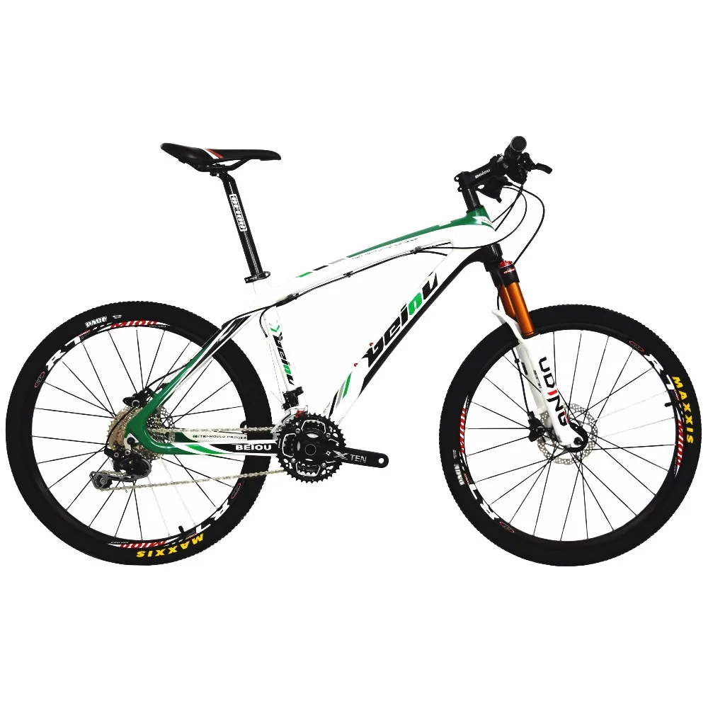 Discount BEIOU Carbon 26-Inch Mountain Bike Hardtail Trail Bicycle 30 Speed S H I M A N O M610 DEORE MTB 10.8 kg colorful CB005 2