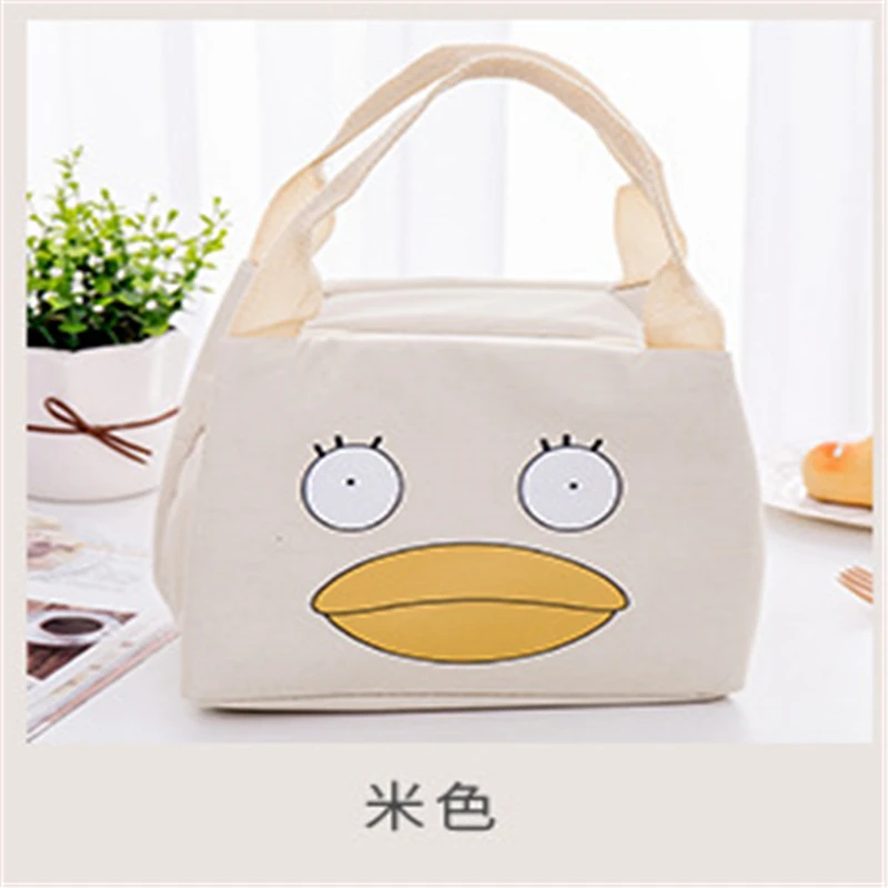 Сумка для ланча Duopindun Kawaii с милым мультяшным рисунком многоразовая Портативная