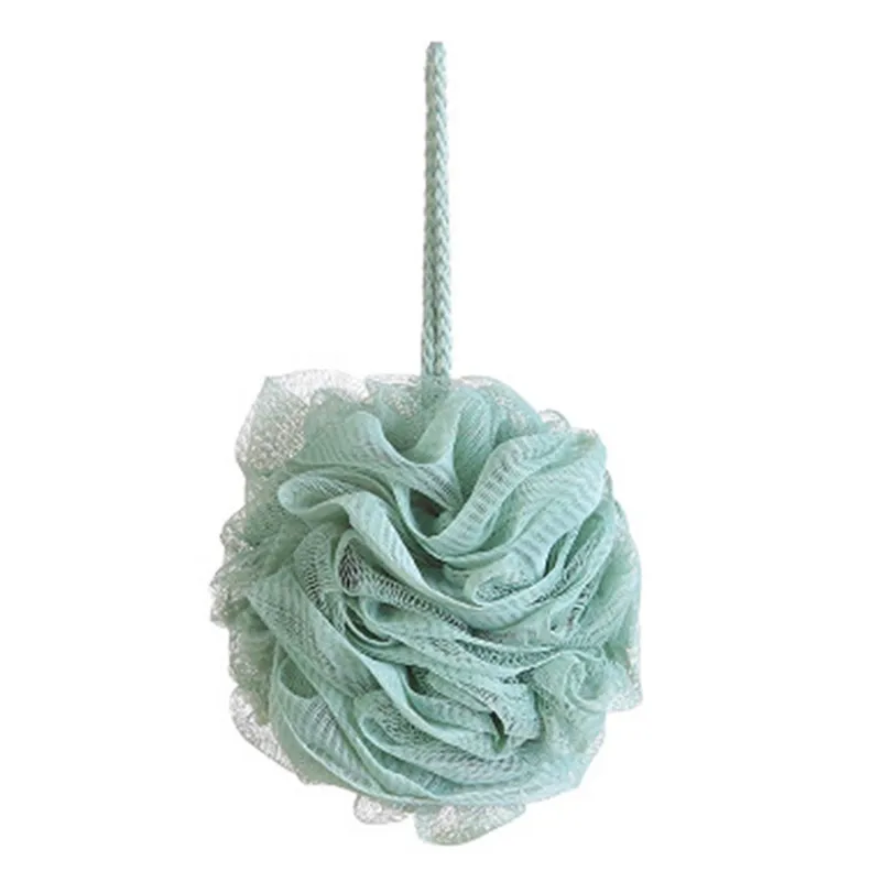 Bath ball C Большой размер, твердые шарики для ванны, насыщенные пузырьки, Цветочная губка для ванны, душ, щетка для мытья тела, скруббер, сетка, мягкая пуховка L3 - Цвет: Bath ball C