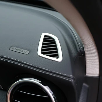 

Car Styling Dashboard Side air conditioning outlet decoration frame Cover Trim For Mercedes Benz C Class W205 Auto Accessories