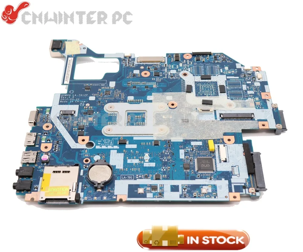Материнская плата NOKOTION для ноутбуков Acer aspire материнская основная Q5WV1 V3 571 NBC1F11001 HM70
