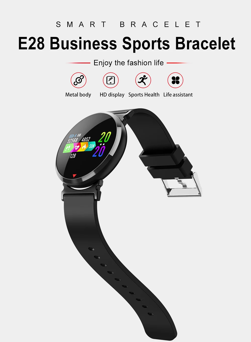 Санда Новый Высокое качество Bluetooth браслет с фото изогнутые экран шаг водостойкий напоминание сети с умный Браслет Таблица