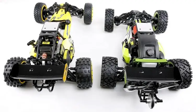 Qbaja Mini baja 29cc Powerfull 2t engin 2,4g пульт дистанционного управления переднее колесо может прыгать