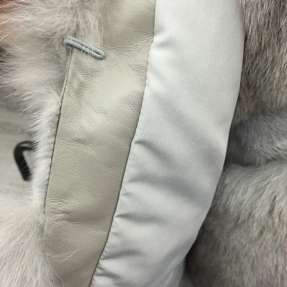 Discount SQXR FUR Real Fox Fur Vest Women  New Fashion Genuine Fox Fur Coat Gilet  Jacket Winter with mink fur vest 6