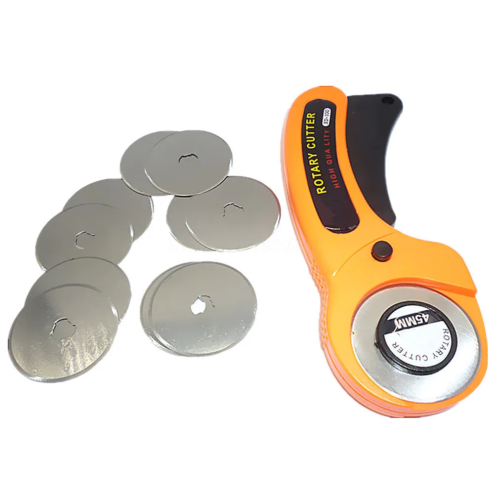 45mm Rotary Cutter Fabric Hand Cutting Sewing Quilting Quilters Paper Craft Tool