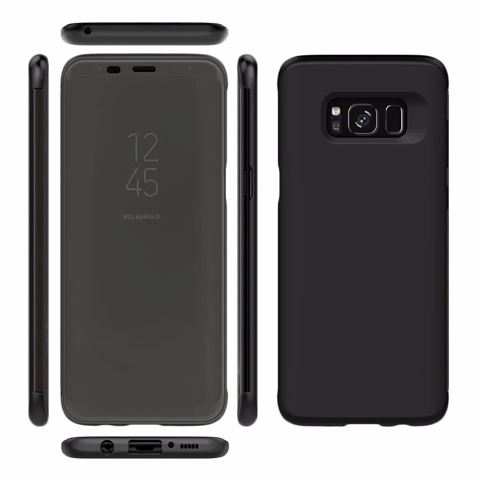 Easyacc для samsung Galaxy S8 Dr. v Серия откидная крышка невидимое окно Полный экран Защита телефон флип чехол для Galaxy S8 plus