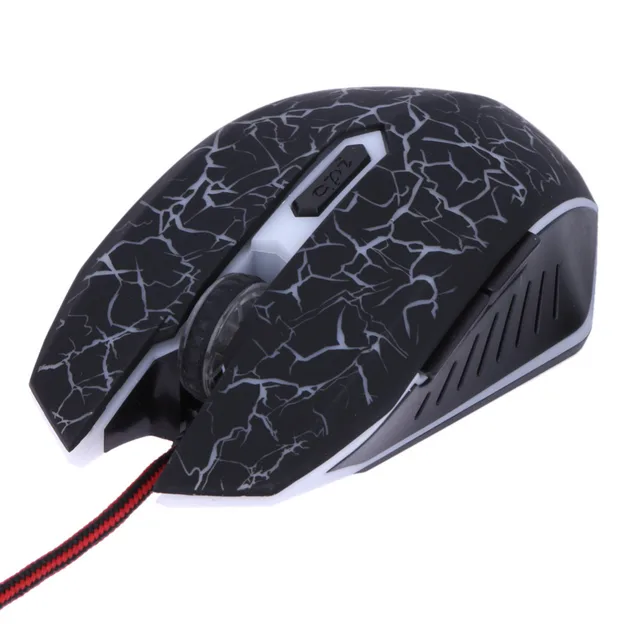 Best Offers  PC Gaming Mouse Adjustable Colorful Backlight 4000DPI Optical Wired Gaming Game Mice Mouse for Laptop PC
