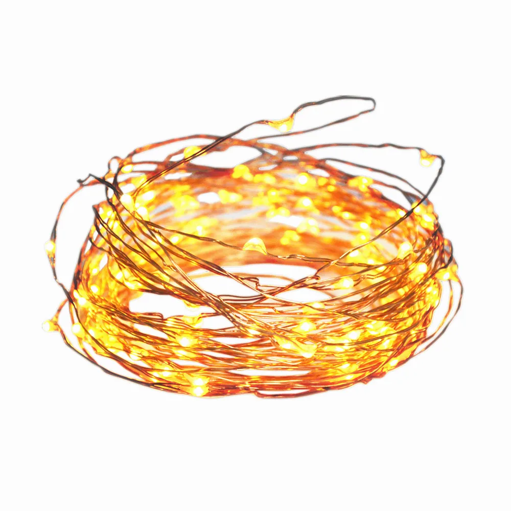 LED string lights Battery Powered Flexible Copper Wire 10M 100 leds