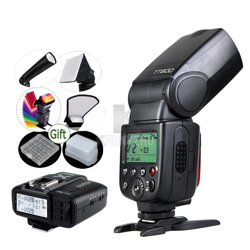 GODOX TT600+ X1T-C/X1T-N передатчик триггера вспышки 2,4G беспроводной Фонарик Speedlite для DSLR камеры Canon/Nikon