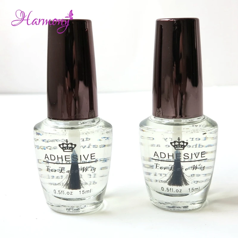 2 bottle 15ml lace hair wig glue+ 2 bottle tape remover for Lace Wig or hair Glue adhesive with super adhesive glue for lace wig