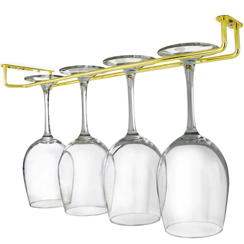 1 Pcs Wine Glass Rack,Hanging Stemware Holder,for Bar,Kitchen,Restaurant,Etc,2 Rows,34x21.7 cm 