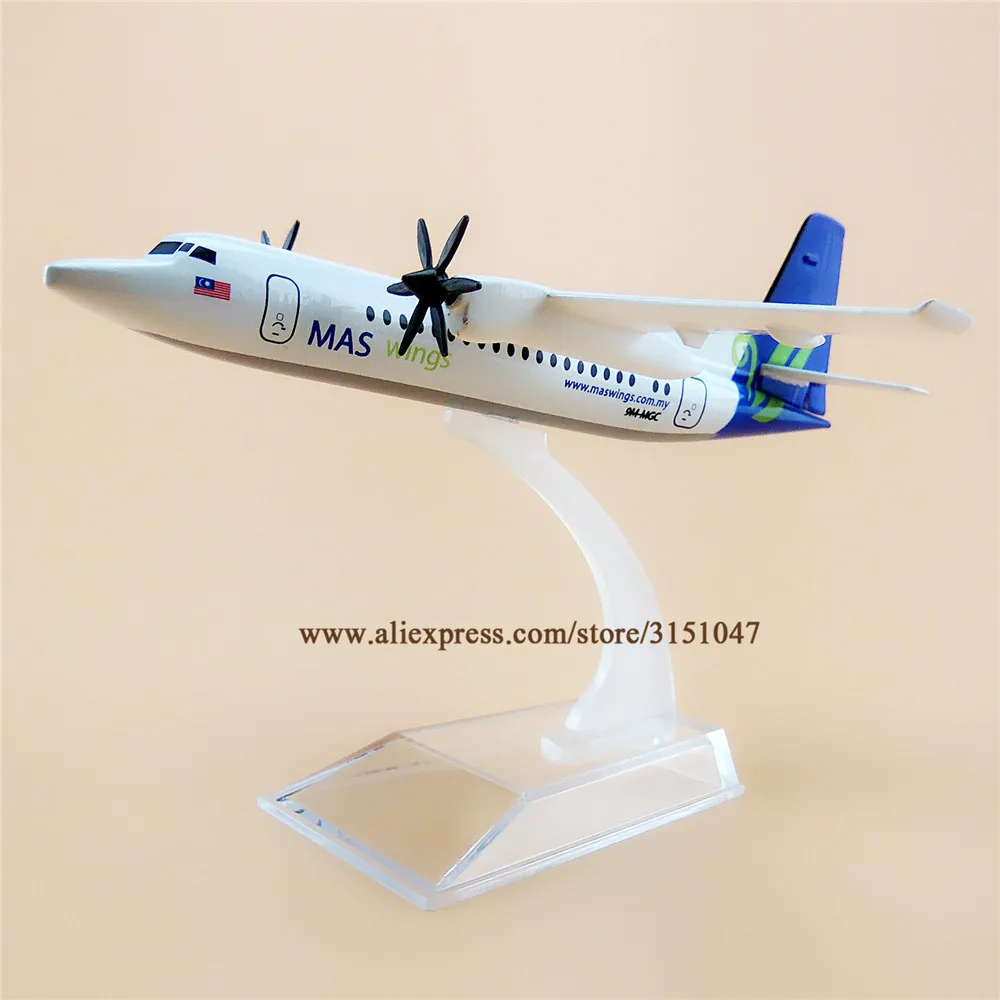 16 см металлическая воздушная Малайзия MAS MASwings FOK Fokker F-50 модель самолета F50 Airways модель самолета w Стенд