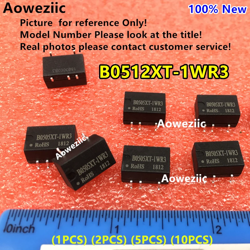 

Aoweziic (1PCS) (2PCS) (5PCS) (10PCS) B0512XT-1WR3 New Original SMD Input: 5V Output: 12V 0.084A DC-DC 1.5kV Voltage Isolate