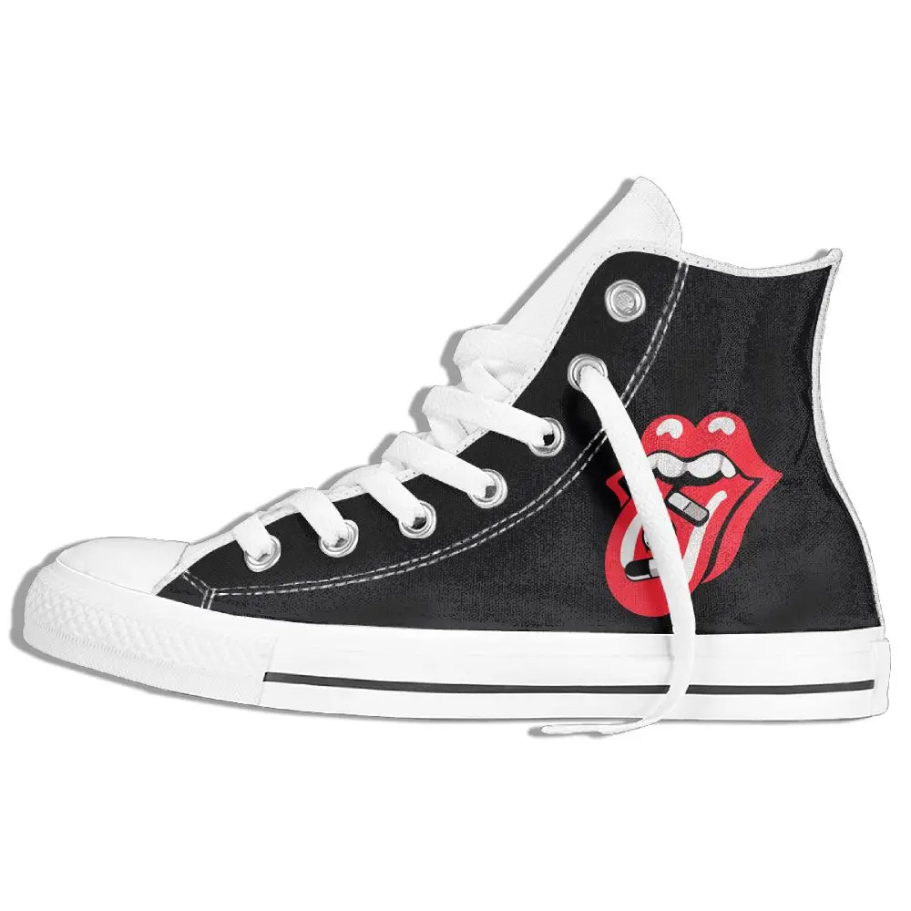 

Men&women's Big Mouth and Pills High Top Lace-up Flat Canvas Shoes Light Sneaker